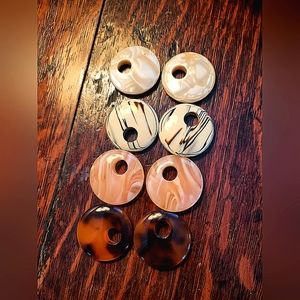 🌟 Machete earrings discs